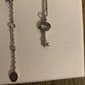Juicy Couture Silver  Key Necklace